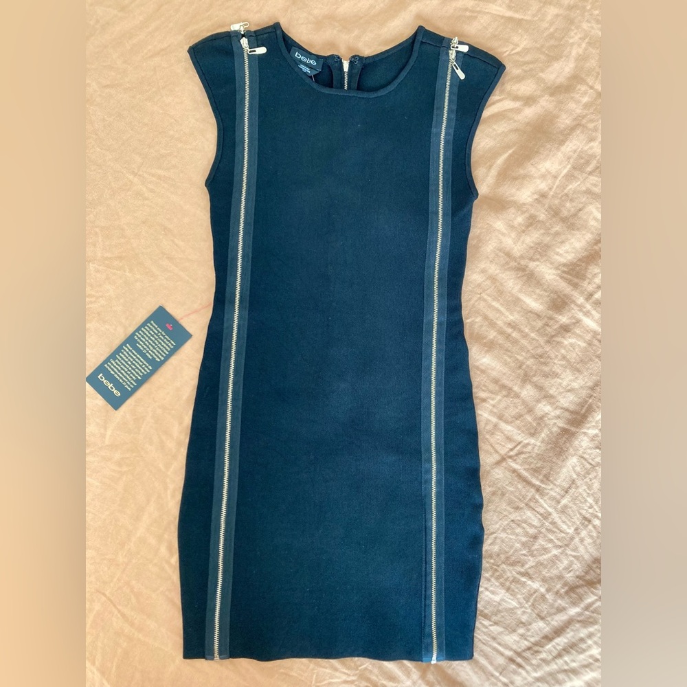 bebe Black Mini Dress. NWT